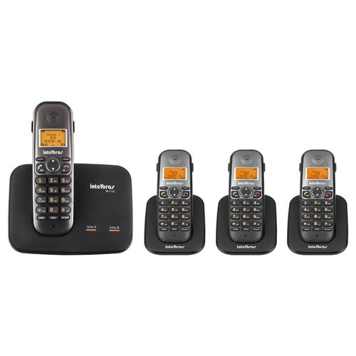 Kit Telefone 2 Linhas Ts 5150 + 3 Ramais Ts 5121 Intelbras