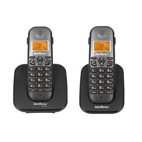Kit Telefone Sem Fio Digital TS 5120 Intelbras com Ramal Sem Fio Digital TS 5121 Intelbras