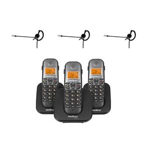 Kit Telefone Sem Fio 2 Ramais TS 5123 com 3 Fones - Bivolt