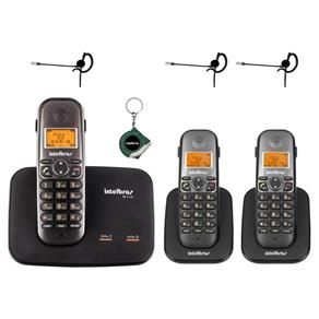 Kit Telefone Sem Fio TS 5150 Bina 2 Ramal Headset Intelbras - Bivolt