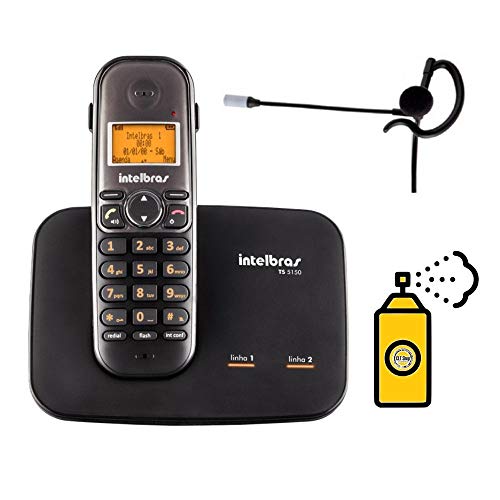 Kit Telefone Sem Fio TS 5150 com Fone Ouvido Bina Intelbras