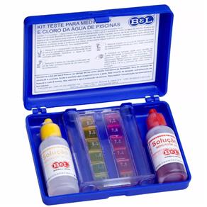 Kit Teste de Água para Piscina Ph e Cloro Estojo