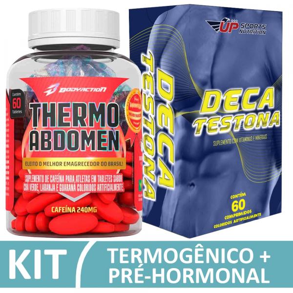 Tudo sobre 'Kit Thermo Abdomen C/ 60 + Deca Testona com 60 Comprimidos - Up Sports Nutrition'