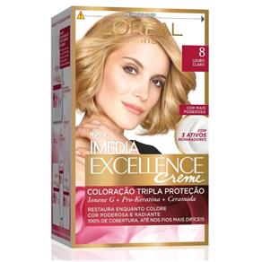 Kit Tintura Imédia Excellence L`Oréal Louro Claro 8
