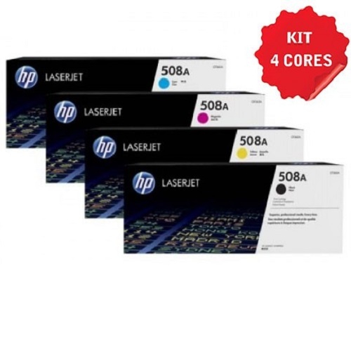 Kit Toner Original Hp 508a Cf360a Cf361a Cf362a Cf363a