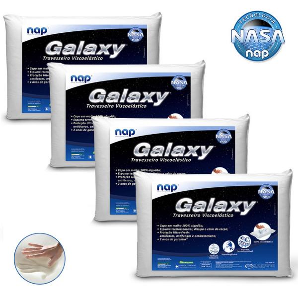 Kit Travesseiros Nasa Nap Galaxy - 4 Peças