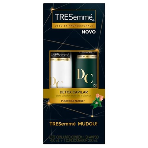 Kit Tresemme Detox Capilar Shampoo 400Ml + Condicionador 200Ml