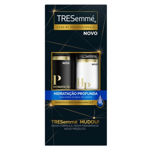 Kit Tresemmé Shampoo Hidratação Profunda 400ml + Condicionador 200ml KIT TRESEMME SH400ML+CO200ML PR ESP HIDRAT PROF