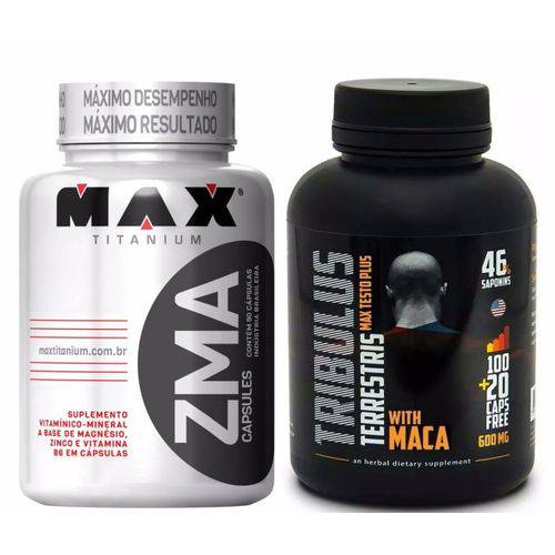 Tudo sobre 'Kit Tributus 120 Cáps + Zma 90 Cáps Max Titanium'