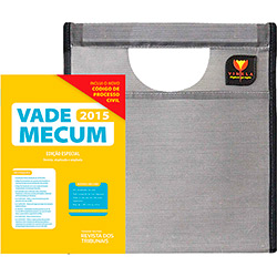 Kit - Vade Mecum 2015: Livro Edição Especial - CPC Atualizado + Capa para Vade Mecum/Livros e Bíblias Grande Neblina Cinza - Marca Fácil