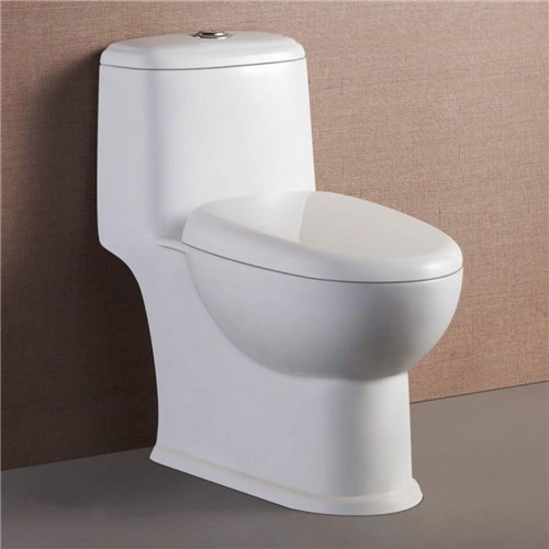 Kit Vaso Sanitário com Caixa Acoplada Adm-823 Toilet Adamas Branco Branco