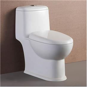 Kit Vaso Sanitário com Caixa Acoplada ADM-823 Toilet Adamas Branco Branco
