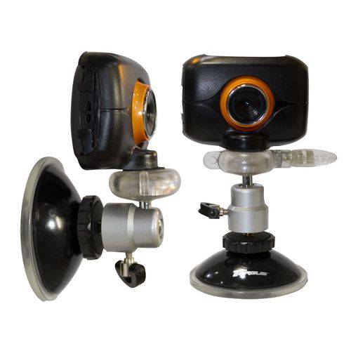 Kit Veicular - Câmera Filmadora de Ação HD C/ Acessórios e Tripé com Ventosa
