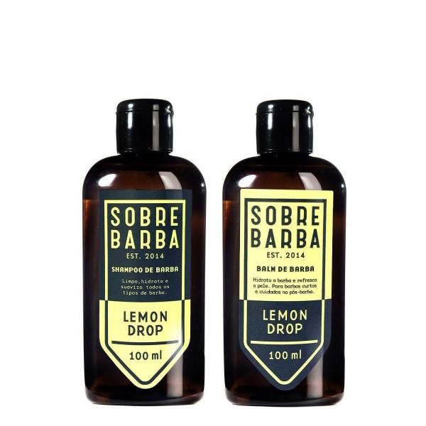 Kit Viagem - Shampoo e Balm de Barba Lemon Drop - Sobrebarba
