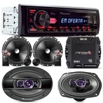 Kit 2 Vias 6 Pioneer + Alto Falante 6x9 400w + Módulo Stetsom IR400.4