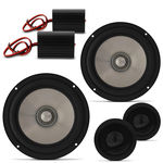 Kit 2 Vias Jbl Selenium Alto Falantes Automotivo 6" 120w Rms + Tweeters + Crossovers + Adaptadores