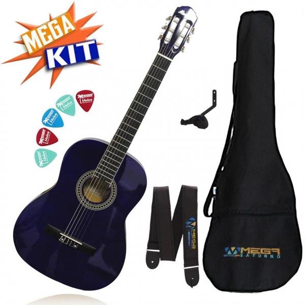 KIT Violão Acústico Nylon Clássico Ac39 ROXO Tagima