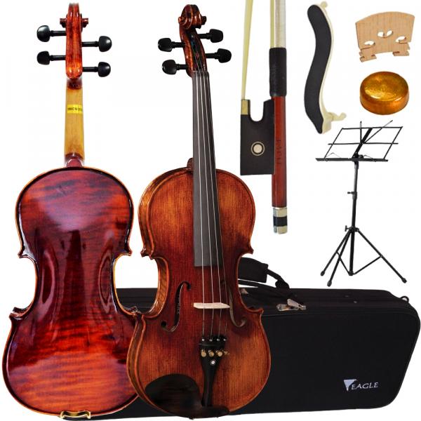 Kit Violino Profissional VK544 4/4 Envelhecido Eagle Completo