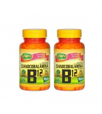 Kit Vitamina B12 120 Capsulas Unilife
