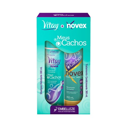 Kit Vitay Meus Cachos Shampoo 300ml + Condicionador 300ml