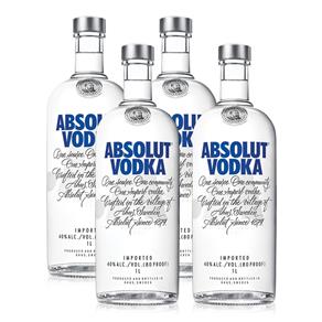 Kit Vodka Absolut 1L - 4 Unidades