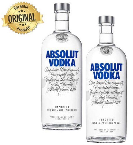 Kit Vodka Absolut 1L - 2 Unidades - ORIGINAL