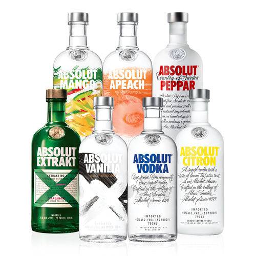Kit Vodka Absolut Collection