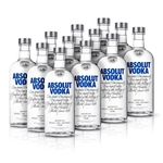 Kit Vodka Absolut Original 750ml - 12 Unidades