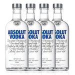 Kit Vodka Absolut Original 750ml - 4 Unidades