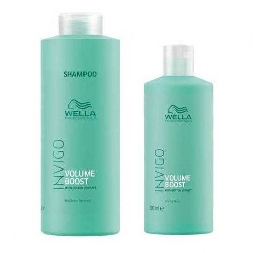 Tudo sobre 'Kit Wella Professionals Invigo Volume Boost Shampoo 1000ml + Condicionador 500ml'