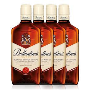 Kit Whisky Ballantine`s Finest 1L - 4 Unidades