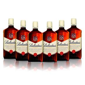 Kit Whisky Ballantine`s Finest 1L - 6 Unidades