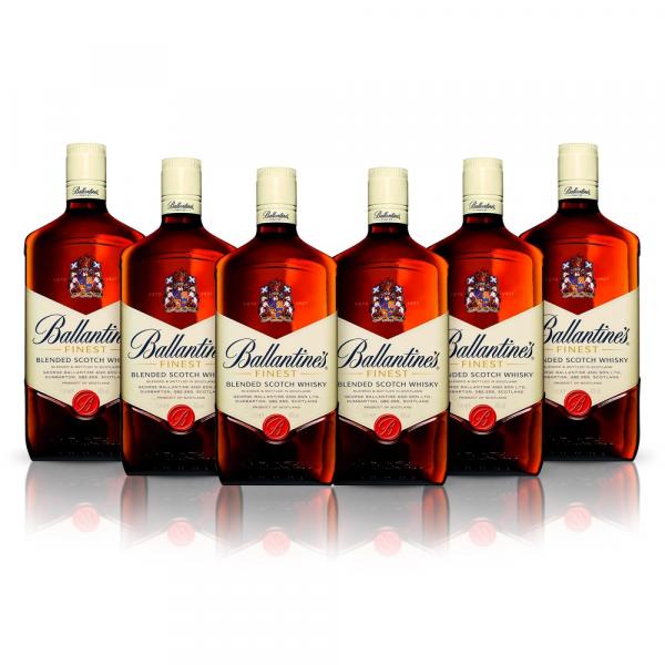 Kit Whisky Ballantine's Finest 1L - 6 Unidades