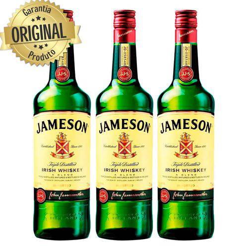 Kit 3 Whisky Importado Irlandes Jameson 750ml