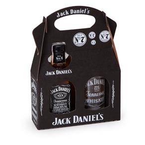 Kit Whisky Jack Daniel`s 200ml + Copo Personalizado