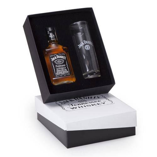Tudo sobre 'Kit Whisky Jack Daniel's 200ml + 1 Copo Long Drink Personalizado (SQ14238)'