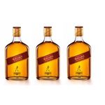 Kit: 3 Whiskys Importado Johnnie Walker Red Label 350ml 8 Anos