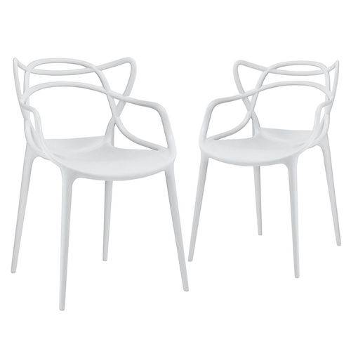 Tamanhos, Medidas e Dimensões do produto KIT - 2 X Cadeiras Masters Allegra - Cinza Claro