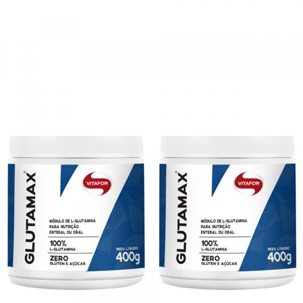 Kit 2x Glutamax 100% L-Glutamina de 400g - Vitafor