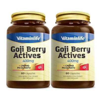 Kit 2X Goji Berry Vitaminlife ( 60 Cápsulas ) Vitaminlife