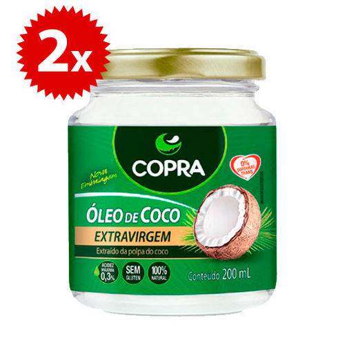 Tudo sobre 'Kit 2x Oleo de Coco Extra Virgem 200ml Copra'