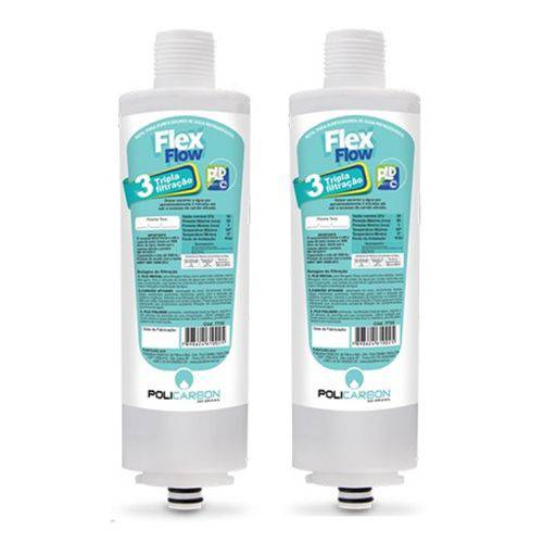 Kit X2 Refil Filtro Purificador Água Libell Acqua Flex Acquaflex