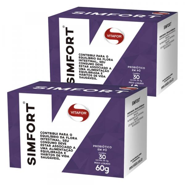 Kit 2x Simfort - 30 Sachês de 2g - Vitafor