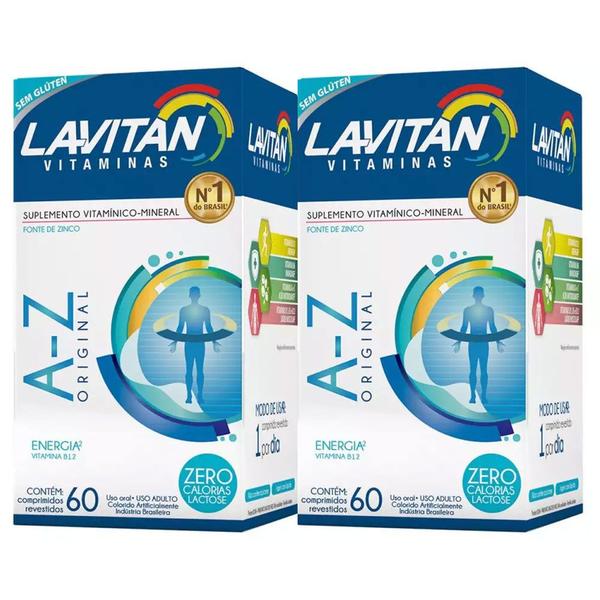 Kit 2x60 Lavitan A-Z Original (120 Comprimidos)