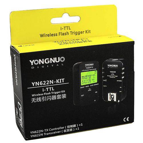 Kit YN622N com Trasmissor LCD e Trasceptor P/ Cameras NIKON