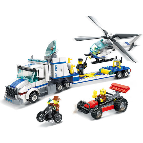 Tudo sobre 'Kits de Construção Wange Compatíveis com Lego City Polícia Helicóptero Caminhão 993 Blocos Br'