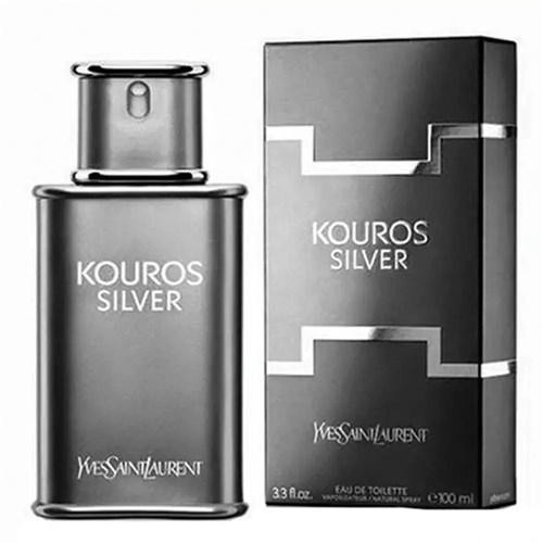Kouros Silver Yves Saint Laurent - Perfume Masculino - Eau de Toilette (50ml)