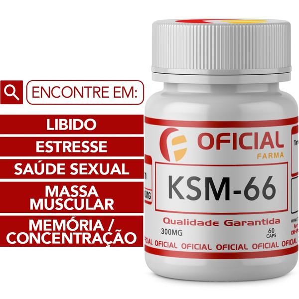 KSM-66 300mg 60 Cápsulas - Oficialfarma