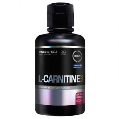 L-carnitina 2000mg - 400ml - Açaí C/ Guaraná - Probiótica