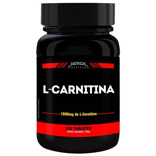 L-Carnitina - 120 Tabletes - Nitech Nutrition